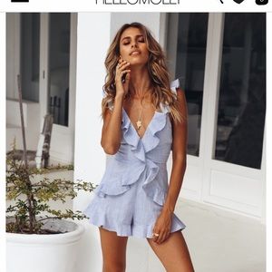 Hello Molly Next Time Around Blue Romper
